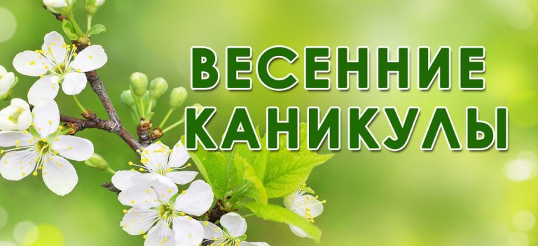 Тема весенние каникулы